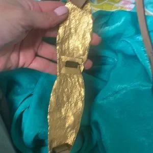 Dolce & Gabbana | Accessories | Dolce Gabbana Gold Leaf Belt  display picture 2